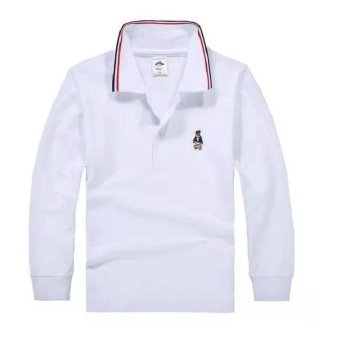 Top quality kids boy polo shirts school uniform shirt boys t shirt long sleeve cotton clothes for 3 4 5 6 7 8 9 10 11 12 years