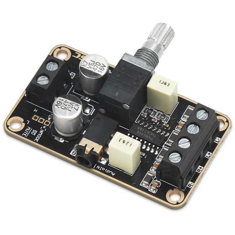 o Amplifier Board, Pam8406 Digital Power Amplifier Board 5W+5W Immersion Gold Stereo Amp 2.0 Dual Channel Mini Class D Dc5V