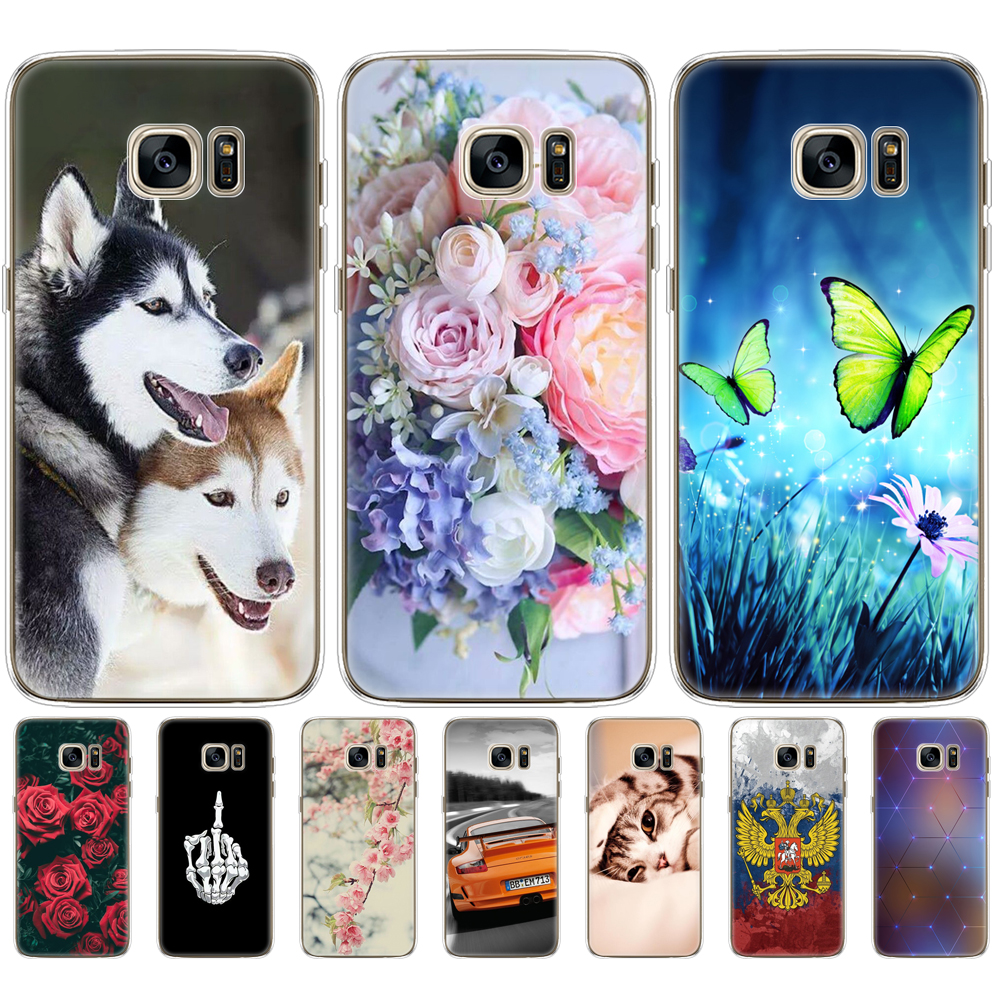 Silicone phone Case For Samsung Galaxy S7 Cases Cover For Samsung S7 edge G930F G930FD G930W8 Phone shell cases pop