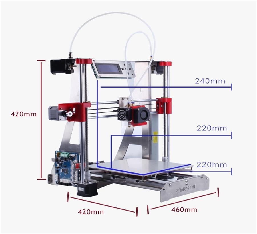 two in one out 3d printer diy Optional Dual Extruder Full Metal Reprap i3 3D Printer DIY Kit Auto Leveling Easy Assemble Free