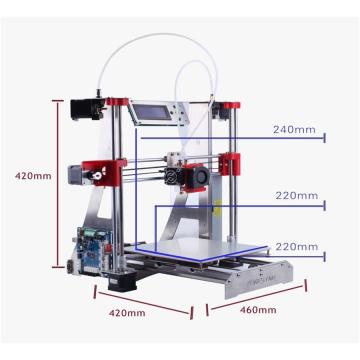 two in one out 3d printer diy Optional Dual Extruder Full Metal Reprap i3 3D Printer DIY Kit Auto Leveling Easy Assemble Free