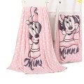 Disney Minnie Mouse Mickey Mouse with Bow Coral Fleece Blanket Throw Towels 100x140cm for Baby Kids Girls on Bed/Sofa/Plane