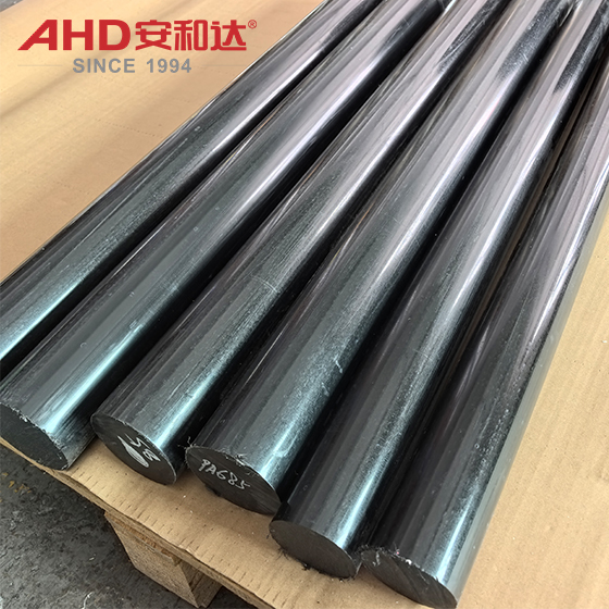 Solid Extruded Black PA6 Nylon Rod
