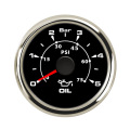 Auto Oil Pressure Meter 0-5 Bar 75 Psi Waterproof 52mm Oil Press Pressure Gauge For Motor Car Boat with 8 Color Backlight