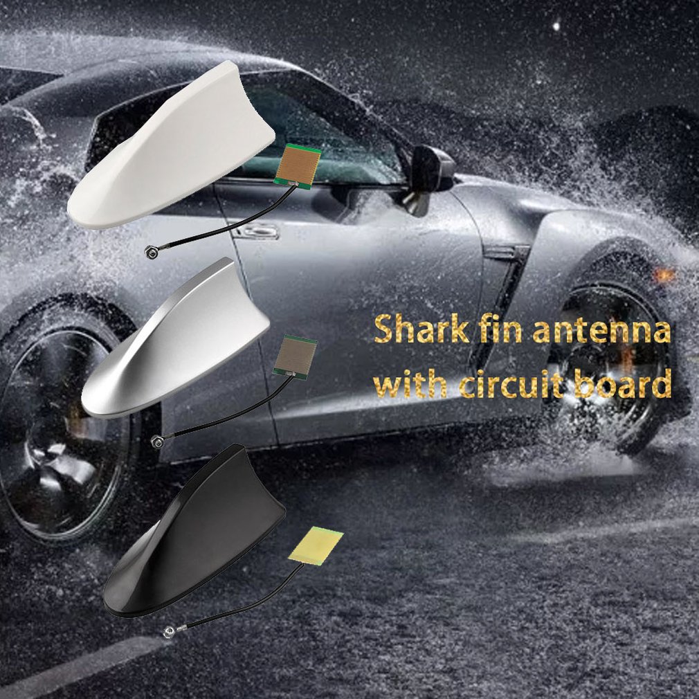 Universal Car Shark Antenna Auto Exterior Roof Shark Fin Antenna Signal Protective Aerial Car Styling