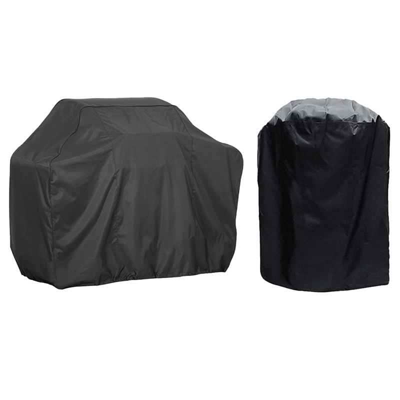 Black Waterproof BBQ Cover Accessories Grill Cover Anti Dust Rain Gas Charcoal Electric Barbeque Anti Dust Protector Free Ship
