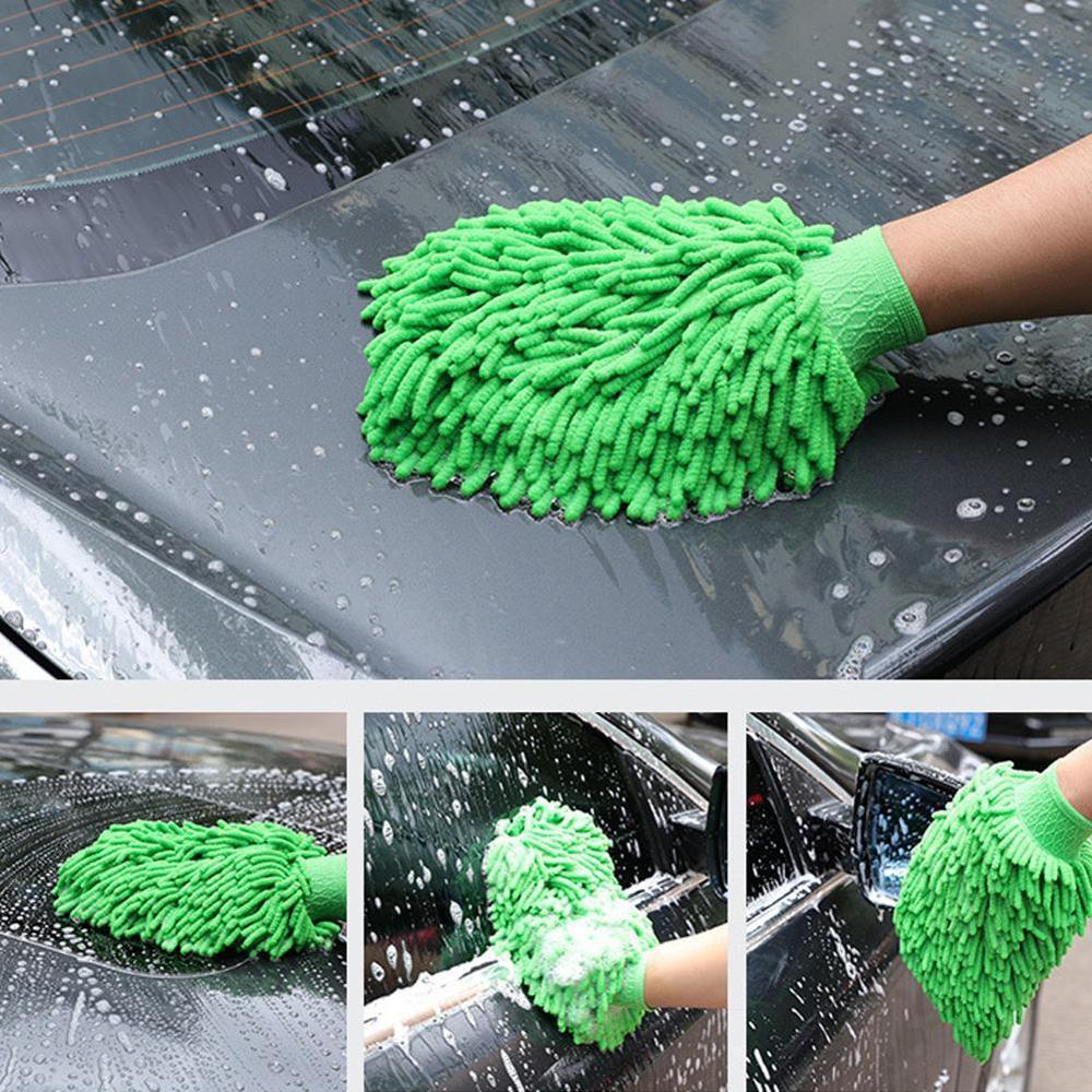 Car Cleaning Drying Gloves Ultrafine Fiber Chenille Microfiber Window Washing Tool Home Cleaning Car Wash Glove Auto Accessories