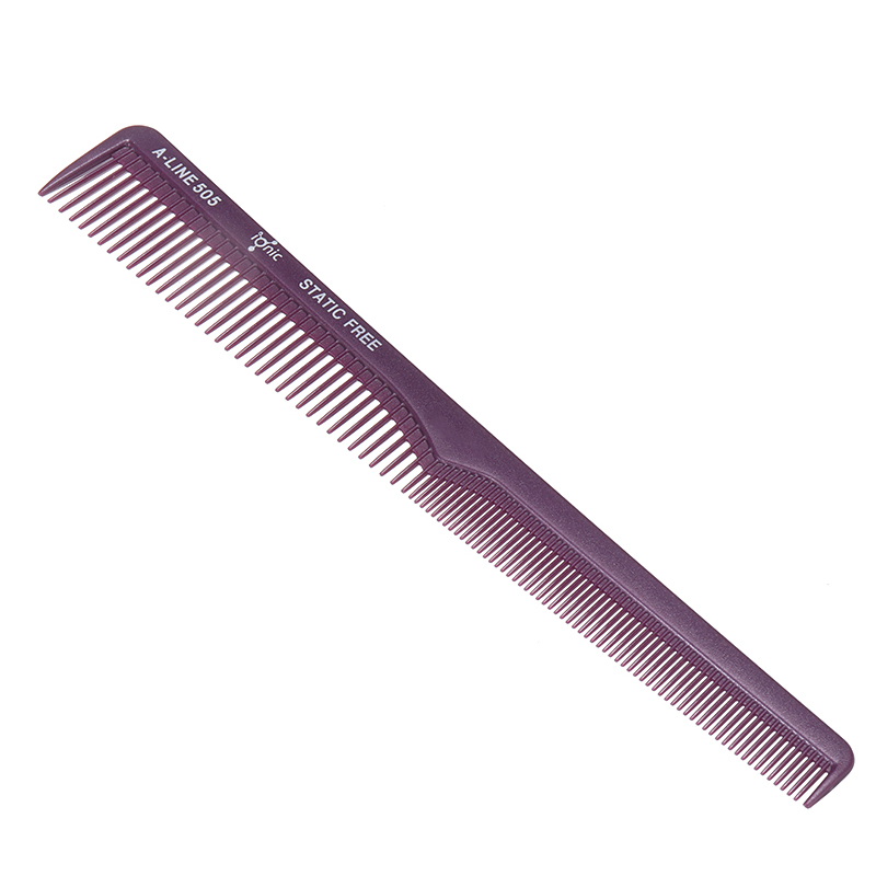 Wine Red Heat-Resistant Taper Hair Cutting Comb Barbers Hairstylists High Quality Salon Hairdressing Combs For Styling Tools