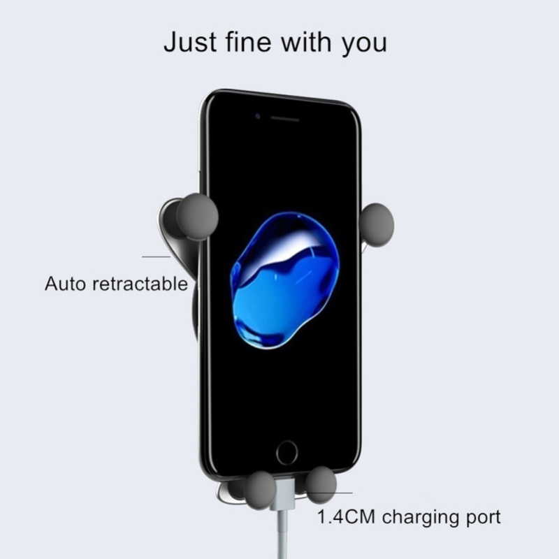 1pcs Universal Car Air Outlet Vent Mount Car Holder Stand Smartphone Mobile Phone Holder Bracket Automatic Gravity Holder Clip