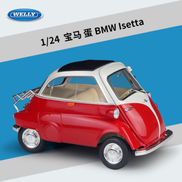 Welly 1:18 BMW Isetta alloy car model Diecasts & Toy Vehicles Collect gifts Non-remote control type transport toy