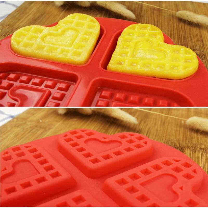 Silicone Cake Mold Waffle Maker Mold Maker Pan Microwave Baking Cookie Muffin Mould Cooking Tools Kitchen Accessories Supplies