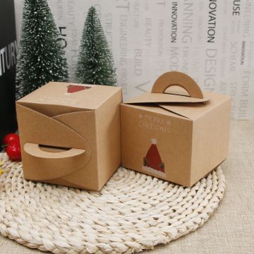 1pc Eco Friendly Likeable Kraft Paper Gift Box Christmas Eve Apple Box Bake West Point Boxes Festival Present Box Good Delicate