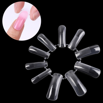 20PCS Quick Building Mold Tips Nail Dual Forms Finger Extension Nail Art UV Builder Tool New