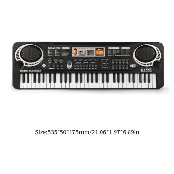 61 Keys Music Electronic Digital Keyboard Electric Organ Children Great Gifts With Random Microphone Musical Instrument