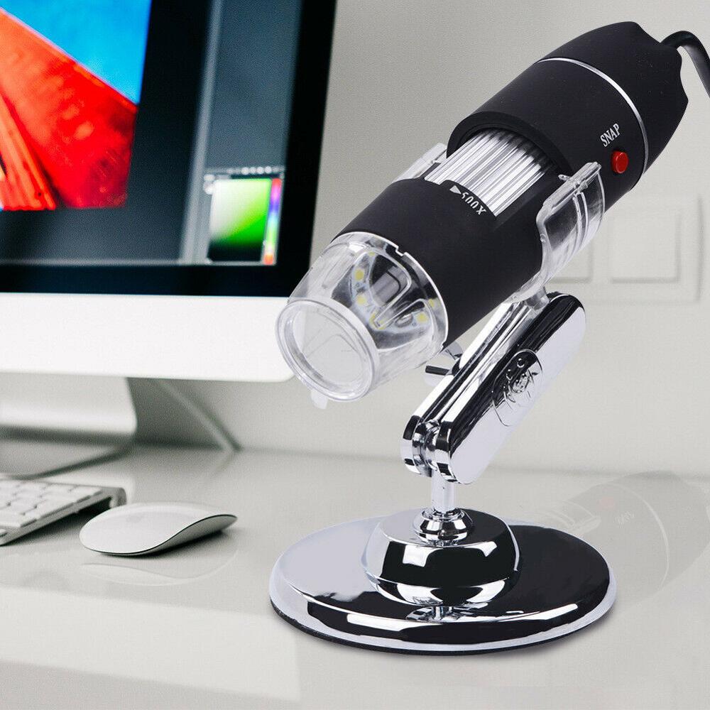 USB Electronic Handheld Microscope LED Illuminated 1000X Digital Magnifying Glass Jewelry Coin Identify