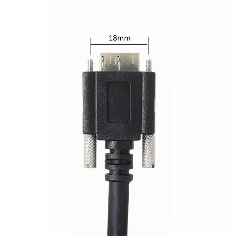 USB Micro B Cable with Locking Screws 1m 3m 5m USB 3.0 Micro-B Industrial Camera Cables Cameralink Black