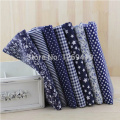 50*50cm Plain Navy Blue Print Cotton Fabric Fat Quarter Bundle Tissue To Sew DIY Patchwork Tilda Quilting Textile Tecido 7PCS