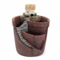 AMW Succulent Plant Creative Plants Pot with City of Sky Flowerpot Combination Resin Pot Flower Basket House Planter Pot