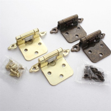 2pcs self closing bronze spring hinge Straight arm iron hinge for furniture Kitchen Cabinet wardrobe door window Decor hardware