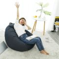 Denim Bean Bag Lazy Sofas Cover Lounger Seat Living Room Furniture Without Filler Pouf asiento Couch Tatami Chairs Cover 3 Sizes