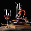 HIGH-QUALITY ENAMEL IRISES CRYSTAL GLASS RED WINE GLASS DECANTER SET WINE CHAMPAGNE GLASS CUP WEDDING GIFT BOX DRINKWARE