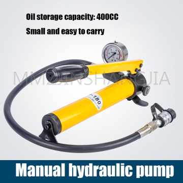 CP-180 Hand Pump Portable High Pressure Hydraulic Pump Small Manual Hydraulic Pump With Pressure Gauge Hydraulic Tools