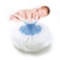 Portable Baby Soft Body Talcum Powder Puff Sponge + Box Case Container Useful Supply