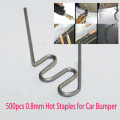 2021 500pcs 0.8mm Welding Wires Hot Staples for Car Bumper Flat Stapler Repair Plastic Welding Welding Soldering Supplies Parts