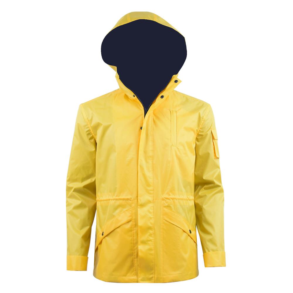 Cosdaddy Jonas Kahnwald Dark Cosplay Costume Men's Yellow Jacket Hooded Raincoat Halloween Costume Coat