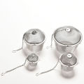 Durable 4 Sizes Silver Reusable Stainless Mesh Herbal Ball Tea Spice Strainer Teakettle Locking Tea Filter Infuser Spice