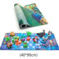 40*90CM Plants vs Zombies Game Plan Map Mouse Pad Play Mat Action Figure Models Fun Launch Ejection Soft Silicone Kids Boys Toys