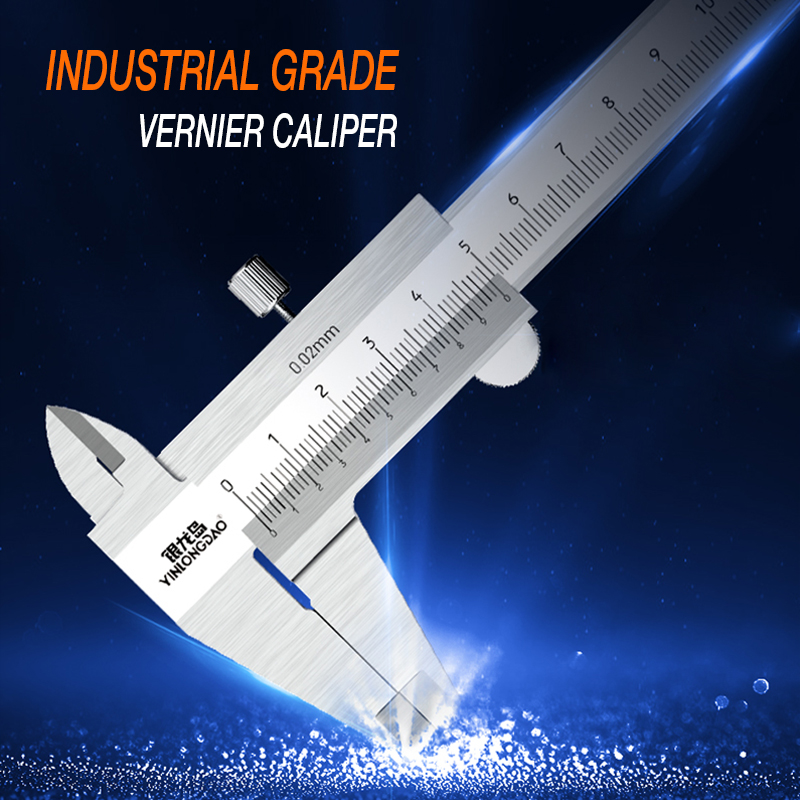 Stainless Steel Vernier Caliper 0-150mm 0-200mm 0-300mm 0.02mm Metal Calipers Measuring Tools