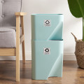 Stacked Sorting Trash Can Kitchen Recycle Trash Bin Household Dry And Wet Separation Waste Bin Bathroom Storage Bucket