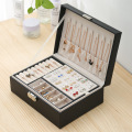 PU Leather Jewelry Storage Box Portable European-Style Multi-Function Packaging Box With Drawer Winter Gift