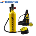 1L Scuba Diving Cylinder Mini Oxygen Tank Set Respirator Air Tank Hand Pump for Snorkeling Breath Diving Equipment