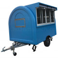 Blue Food Truck Concession Food Trailer