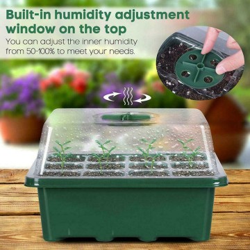 12 Hole Plant Grow Organic Nursery Pots Multi-Function Plant Propagation Planting Seedings Seedling Tray AP3