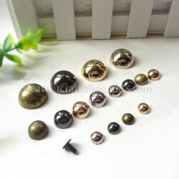 10pcs Dome Rivet Screw Spike Studs Punk Spots Garment Leather Craft Belt Wallet Decoration Parts 8/10/12/12mm