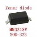 0805 smd zener diode sod-323 MM3Z18V 100pcs