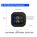 Original Wireless Motorcycle TPMS Tire Pressure Monitoring System Motor Tyre LCD Display Internal or External TH/WI Sensors