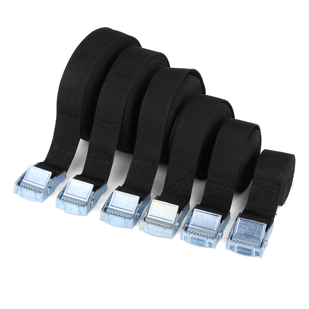 1-6M Car Buckle Tensioning Belts Cargo Straps Strong Rratchet Luggage Cargo Lashing Bundling Equipment Auto Interior Accessories
