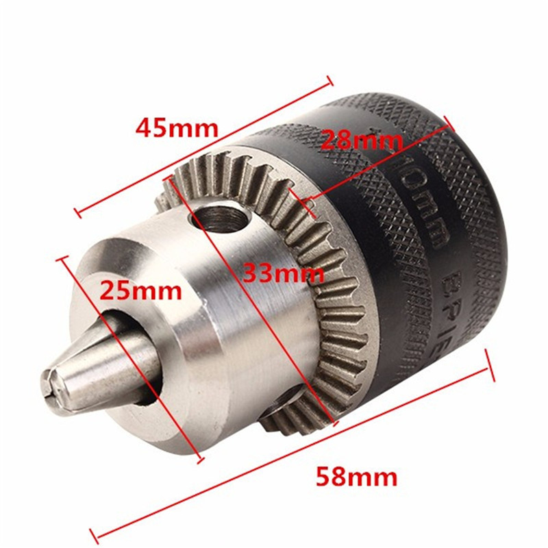 1-10mm Metal Stable Keyed Drill Chuck Convertor 100 Angle Grinder Drill Chuck M10 Thread