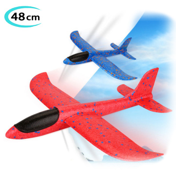 48cm Child Big Foam Aircraft Toy EPP Hand Throw Flight Glider Toy DIY Aircraft Model Resistant Breakout Party Game Fun Gift Toys