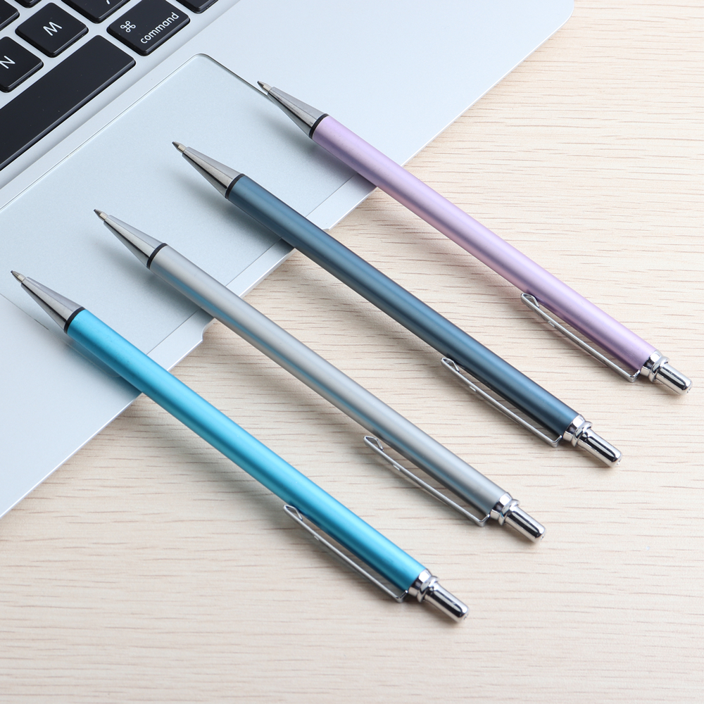 1/8/Pcs High Quality Promotional automatic pencil 0.5mm 0.7mm Prevent Slippery Grind Penholder Metal Stationery Pencil