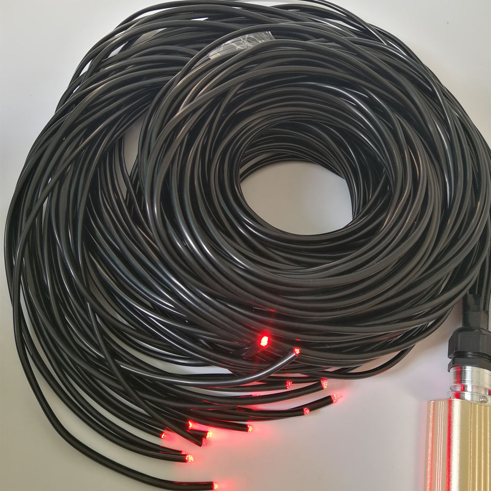 6mm Muti Strands Core PMMA Fiber Optic Lighting Cable with PVC Jacketed Swimming or Outerdoor Waterproof Solution 2M/lot