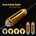 JIEXING 3PCS Adjustable Carpfishing Brass Bullet Sinker Drop Fishing Sinker Weight Drop Fishing Tackle Rig Accessories