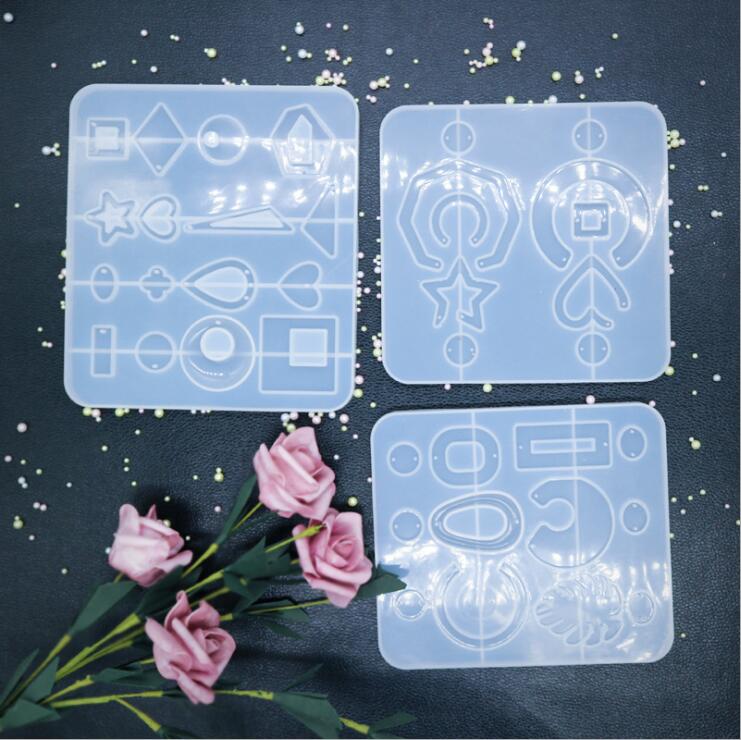 Transparent Silicone Mould Dried Flower Resin Decorative Craft DIY earring Mold epoxy resin molds for jewelry