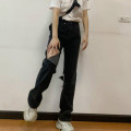High Waist Jeans Women Plus Size 5XL Harajuku Street Boyfriend Chic Hole Teens Denim Trousers College Popular Ladies Ripped Jean