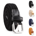 Hot Sale Men Women Casual Knitted Pin Buckle Belt Woven Elastic Stretch Belts Plain Webbing Belt For Jeans Fashion Braided Belt