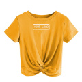 Yellow High Quality Women'S T-Shirt Customization